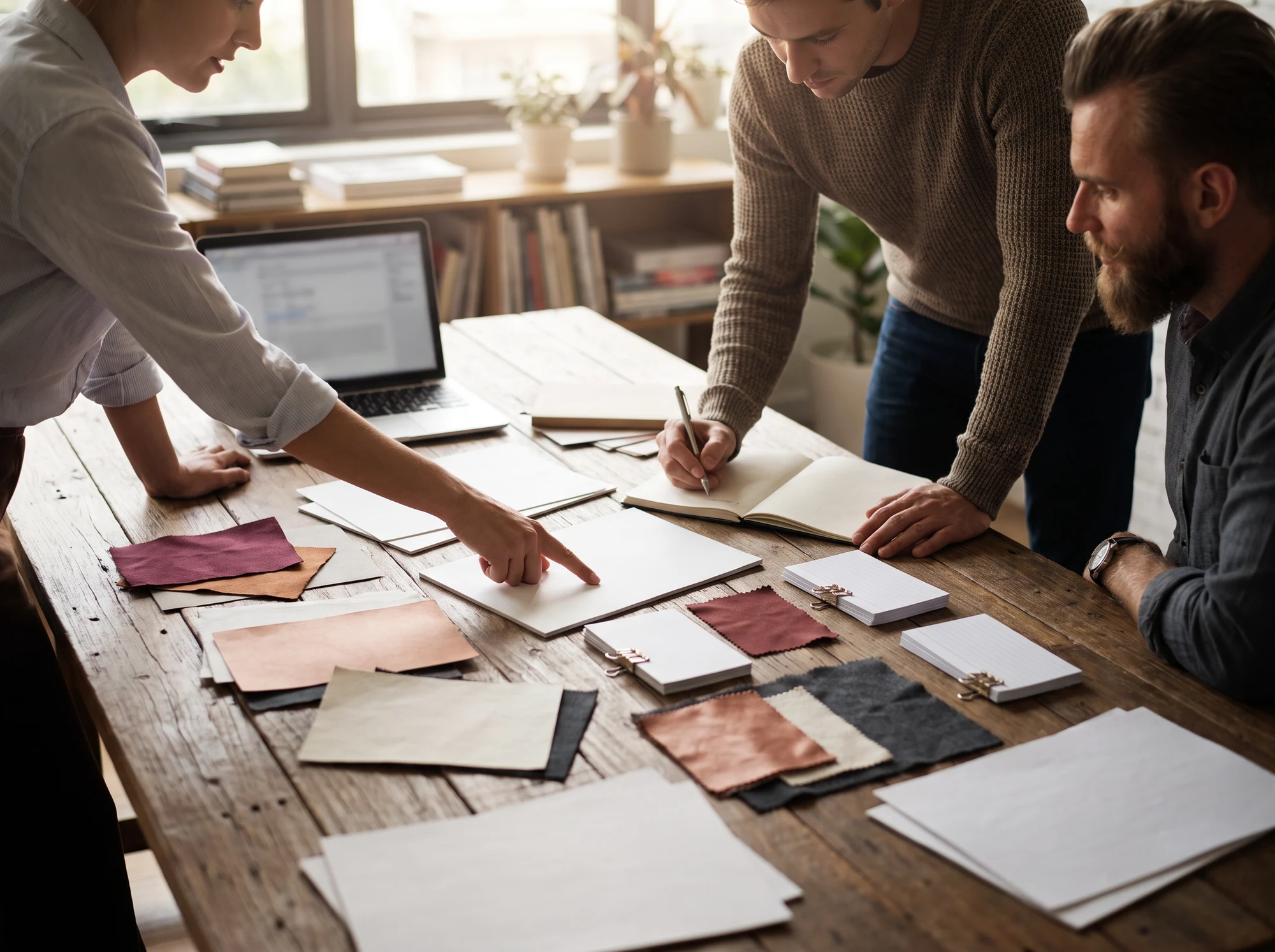 Tavolo di lavoro con foglio e calcolatrice